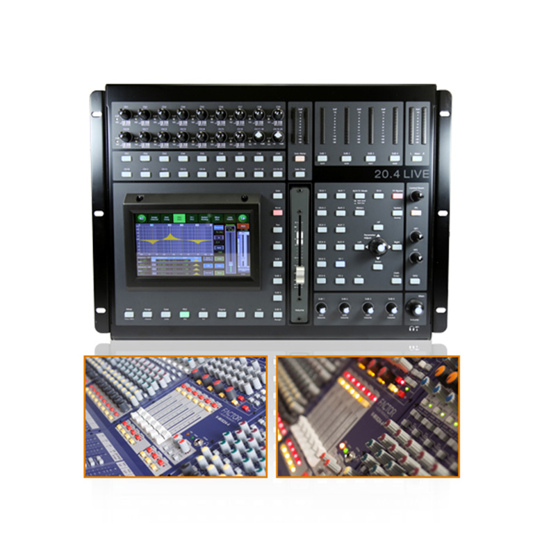 20 input digital mixer with touch screen & wireless iPad control
